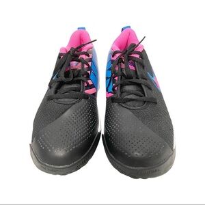 NIKE UNISEX YOUTH TEAM HUSTLE QUICK 2 (GS) BLACK PINK BLUE CQ9438-001 (s) 7Y-8.5